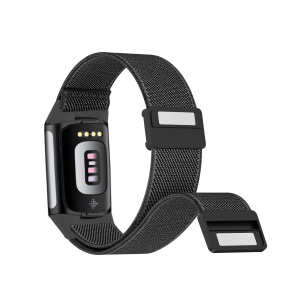 Magnetic Loop for Fitbit Charge 6 Bands Nylon Adjustable Replacement Wristbands for Fitbit Charge 5 Smart Watch Straps