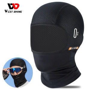 WEST BIKING Sun Protection Balaclava Men Women Electric Bicycle Motorcycle Full Face Mask Ice Silk Headgear For Cycling Fishing Breathable Face Cover