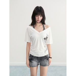 ARCG | Design Aesthetic Waist-Cinching Layered Women Tshirt