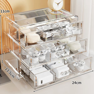 Dust-proof Large Capacity Organizer for Cables and Chargers Acrylic