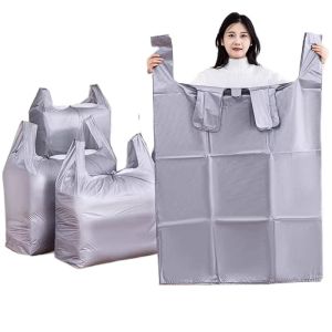 Large Capacity Plastic Bag Moving Packing Bag Clothes Cotton Quilt Storage Organizer Special Moving Tool Dustproof Bag