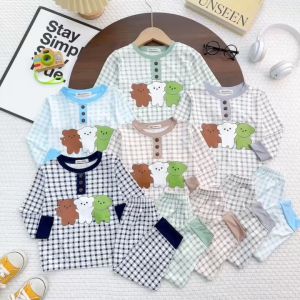 BỘ DÀI TAY THUN LẠNH MINKY MON MỀM MỊN THẤM HÚT MỒ HÔI CHO BÉ TRAI/BÉ GÁI SIZE 10-26KG