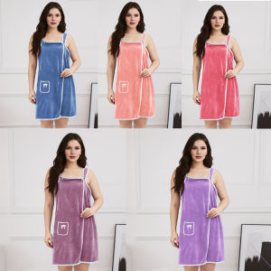  Womens Wearable Towel Skirt - Fast Drying Bath Robe Wrap for Beach Spa Shower & Gym | Multi-Purpose Bath Towel and Cover Up