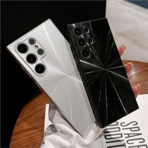 Glitter Auroraเลเซอร์ 3Dรูปแบบเคสโทรศัพท์สําหรับSamsung Galaxy S24 Ultra S22 S23 S21 Plus A14 A34 A54 เงากันกระแทกปกแข็ง