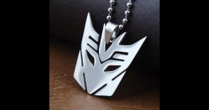 Nam Hợp Thời Trang Thép Không Gỉ Autobots Mặt Dây Chuyền Vòng Cổ Optimus Prime Decepticon Logo Hình Học Cổ Điển Quyến Rũ Món Quà Trang Sức