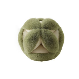 Gối Bông Thủ Công Retro Ball Shape Gối Sofa Hình Dạng Khác Gối Trẻ Em Phòng Mẫu Đơn Giản Gối Bông Lông Cừu Chất Lượng Cao