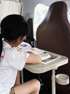 Portable Folding Car Rear Seat Table for Primary School Students to Do Homework And Eat Multi-Functional Dining Table