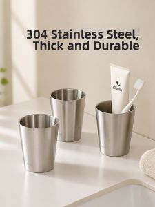 FaSoLa | Stainless Steel Colored Durable Portable Couples Toothbrush Cup