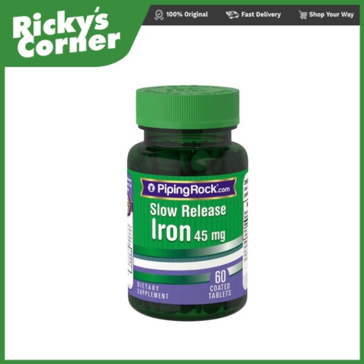 piping rock slow release iron 45mg 60 tablets Lazada PH