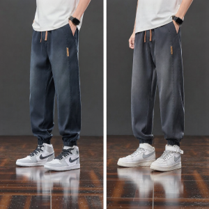 Mark Fairwhale | American Retro Cuff Casual Pants Men Loose Sports