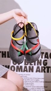 Sandal Selop Flat Tali Seling Elastis Anti Slip Sole Original Import Bahan PCU 202-1