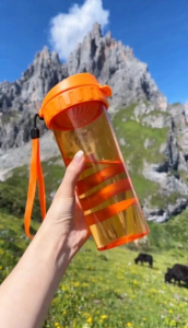 Tupperware 500ml H2GO Tea-Y Water Bottle BPA-Free Leakproof Portable Tumbler with Tea Strainer