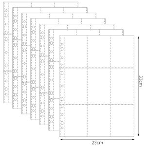 A4 Kpop Photocard Binder Sheets Multiple Pockets Sleeve PP Acid Free 4x6 Photo Album Refill Pages Card Stamp Die Jewelry Storage