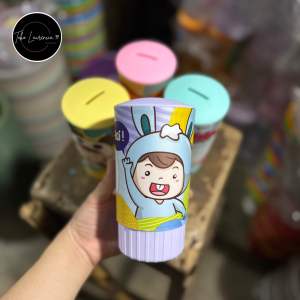 Celengan Delano Buka Tutup Plastik Viral Motif Kartun / Souvenir Ulang Tahun