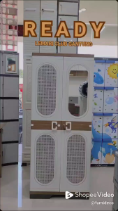 LEMARI PLASTIK JUMBO CLUB GANTUNG JJH BRY P52 KUNCI KACA [CLBBOX]