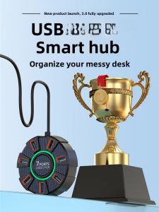 Earise | Multi-Interface USB External Expansion Hub One-To-Four Splitter For Desktop Computers Mouse Keyboard Notebook Monitor Docking Station