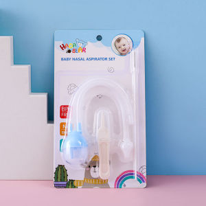 Manual Childrens Nasal Aspirator Baby Nose Cleaner Suction Device Infant Toddler Nasopharynx Cleaning Tool Home Use