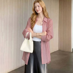 Breathable Lightweight See-Through Sunscreen Womens Shirt