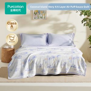 Purcotton | Cotton Muslin Quilted Blanket