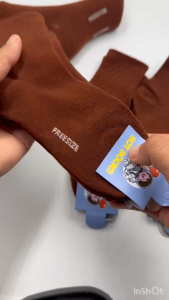 ถุงเท้านักเรียน สีน้ำตาล แพ็ค 6คู่ (พร้อมส่ง) คละลายในแพ็คใส่ได้ทั้งชาย/หญิง มี4-6/5-7/7-9/9-12/ ฟรีไซด์