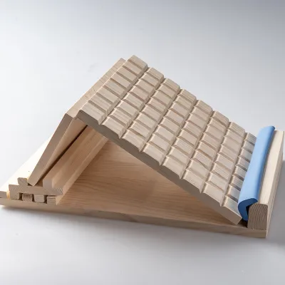 Factory Direct Sales Solid Wood Folding Stretch Board Physiotherapy Fitness Equipment Skinny Leg Standing Body Pedal Calf Stretch Board