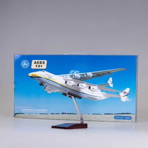 Souvenir Plane Toy 42CM 1:200 Scale Model For Antonov AN-225 Mriya Transport Aircraft Airplane Resin Replica Collection Display
