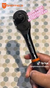 SHEFFIELD 1/2 DR. Quick Release Ratchet Handle 251mm Reversible Mechanism 36 Teeth Socket Geared Wrench Spanner Car Automotive Repair Tool