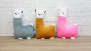 Boneka Bantal Alpaca Warna-Warni