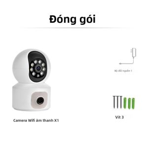 Camera Giám Sát Không Dây HD PTZ Wifi 360 Độ °   Camera IP Xoay Với Chức Năng Giám Sát Từ Xa Bằng Thiết Bị Di Động Camera Giám Sát Trẻ Em Camera Kép Cho An Ninh Gia Đình