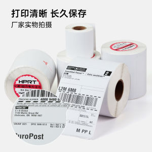 Hanyin Three-Proof Heat-Sensitive Label Printing Paper 80/90/100 Bar Code Adhesive Sticker Printer Waterproof Supermarket Milk Tea Shop Product Price Supermarket Clothing Goods Storage Pharmacy Epostal Treasure