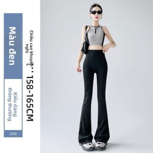 Quần yoga nữ MiiOW ống loe cạp cao bằng nylon co giãn