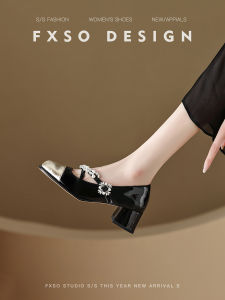 Genuine Leather Mary Jane Shoes for Women Chunky Heel Single Shoes French Style Small Leather Shoes Fall 2025 New Arrival