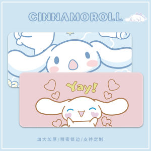 Extra Large Cute Office Desk Mat YuGui Dog Mouse Pad Cartoon Keyboard Pad for Women Ins Style Computer Desk Mat Soft Rubber