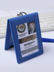 Ultra-Thin Separation Design ID Card Holder Lanyard Work ID Access Control Tag Anti-Interference Business Card Case