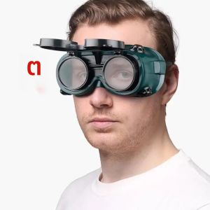 พับแว่นตาเชื่อมแว่นตาเชื่อมเครื่องเชื่อมความปลอดภัยแว่นตาป้องกันดวงตาเครื่องมือสําหรับช่างเชื่อมแว่นตามืออาชีพ