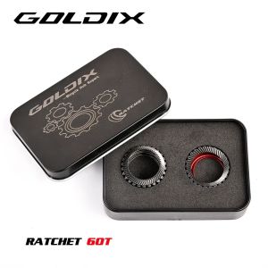 GOLDIX Spiral X-Drive Ratchet 36T/60T Bicycle Hub Ratchet with Wave Spring for 370/350/310/180/160 Hubs