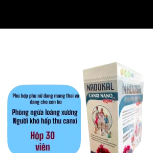 Viên Uống Canxi Nano NADOKAL Extra S Hộp 30 Viên – Canxi D3 K2 MK7 Phát Triển Chiều Cao Xương Chắc