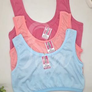 1 LUSIN / 12 PCS Miniset remaja ABG polos SD sampai SMP / Tanktop anak umur 6-14 tahun