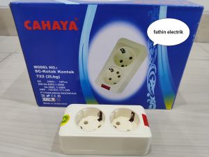 STOP KONTAK ARDE / STOP KONTAK LISTRIK CAHAYA PLUS LAMPU