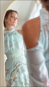 (พร้อมส่ง) Iris Baby Blue Dress #DI15201