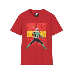 Bandai | Kamen Rider Short Sleeve T-Shirt Retro Special Photo Style Summer Mens and Womens Tops Japanese Anime Peripheral Clothing