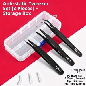LECAN | High Precision Stainless Steel Pointed Tweezers