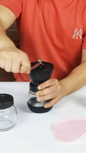 Máy Xay Cà Phê Tay Cao Cấp – Tặng Kèm Bình Thủy Tinh Borosilicate