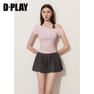 D-PLAY | Fashion Slim Fit Bow T-shirt Female