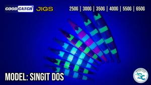 GoodCatch Jigs Singit Dos Dotted Fast Metal Jig Lure 250g 300g 350g 400g 450g 550g 650g Glow