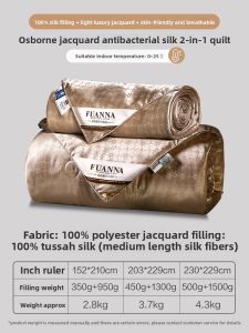 FUANNA (富安娜) | All-Season Quilted Silk Blanket Thickened 2-in-1 Duvet Insert