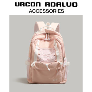 UR Simple Campus Womens Backpack 2025 New Fashion Lightweight Travel Bag School Bag for Junior And High School Students