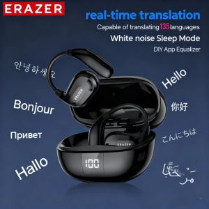 ERAZER XT66PRO ASMR Bluetooth Earphones AI Translator Wireless Earbuds 13H Long Life DIY APP Display