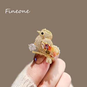 Luxury Magpie Bird Brooch High-end Female Japanese Cute Anti Slip Buckle Personalized Suit Collar Pin Pin Brooch Accessories