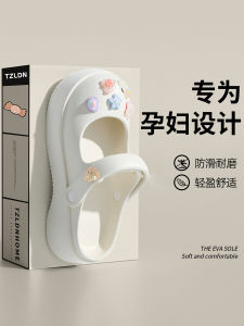 รองเท้าแตะ Mary Jane สำหรับผู้หญิง 2025 รองเท้าแตะชายหาดกันลื่น กันกลิ่น รองเท้าแตะ EVA ส้นหนา ใส่กลางแจ้งในช่วงฤดูร้อน รองเท้าแตะแบบสวมสบาย